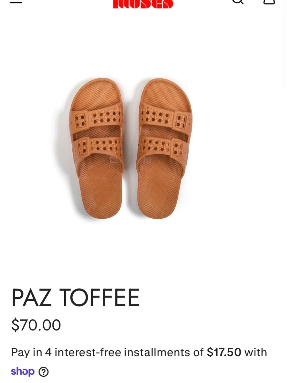 Women’s Free Moses Slide Sandals in Paz Coffee